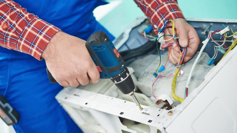 Dilovası Airfel Airfel çamaşır makinesi kart tamiri – Su almama arızası orijinal parça ile giderildi. - Teknik servis örneği